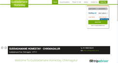 Desktop Screenshot of guddadamanehomestay.com